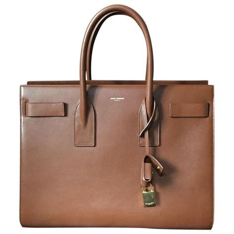 federica lupoli ysl|Leather handbag Yves Saint Laurent Brown in Leather .